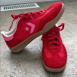 Converse Red and Pink Sneakers